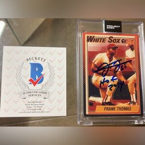 FRANK THOMAS Beckett Certified AUTOGRAPH card BIG HURT auto #4/5